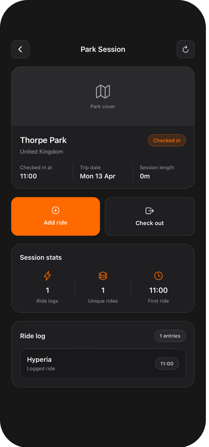 Log rides live during your park session
